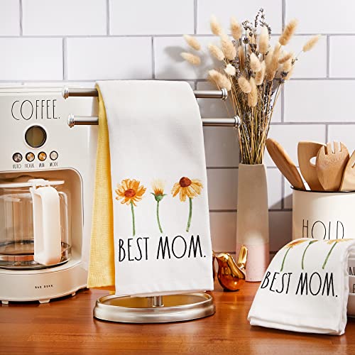 Rae Dunn Set Of 3 Hand Towels For Kitchen And Bathroom, 100% Cotton, Embroidered Mother's Day Dish Towels 16 Inches X 26 Inches Decorative Hand Towels #TOP1