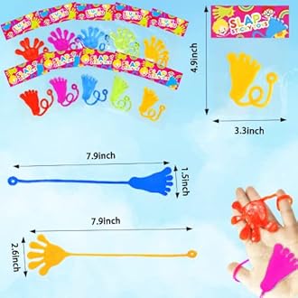 Party Favors Goodie Bag Stuffer Fillers for Kids (30 PCS), Halloween Large Sticky Hands & Feet for Birthday Pinata, Classroom Students Non Candy Treats Prizes Supplies Toy Gift for Toddlers Boys Girls