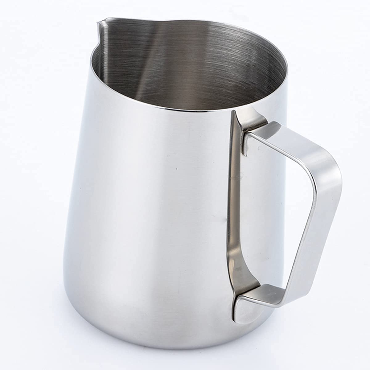 KMW Stainless Steel Small Milk Frothing Cups- Set of 2 I Perfect for Frothing Milk for Coffee, Cappuccinos, Lattes I 150 ml Capacity Each - Durable, Functional, and Ideal for Professional & Home Use