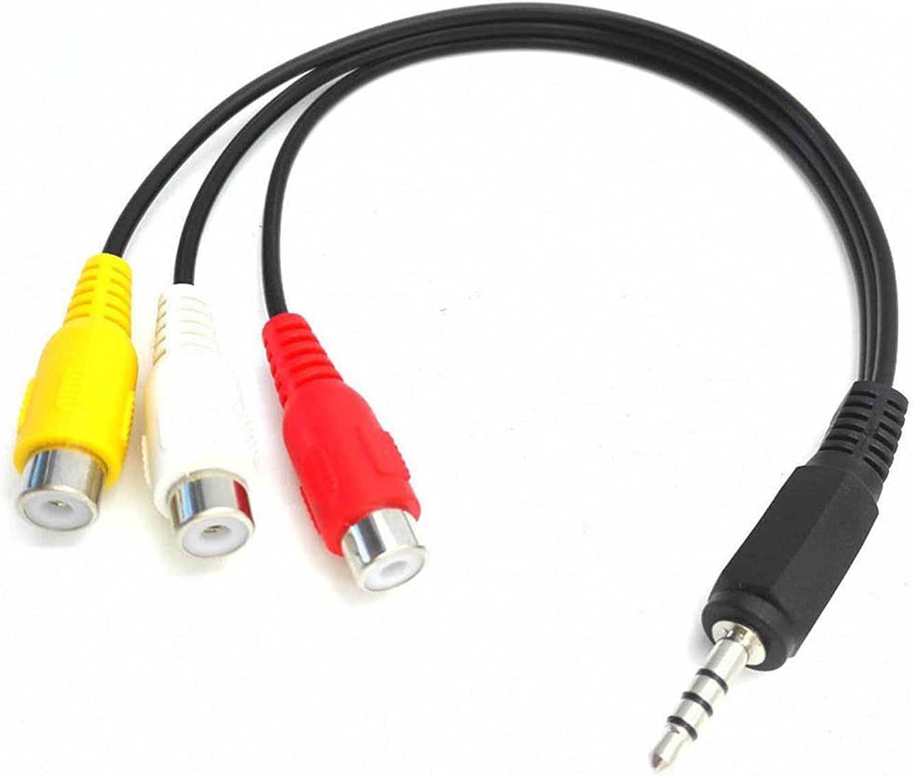 DARAHS FOXMICRO 3 Way Audio Video AV Switch Switcher 3 Input 1 Output Selector Splitter Box with RCA Cable (Colour May Vary)