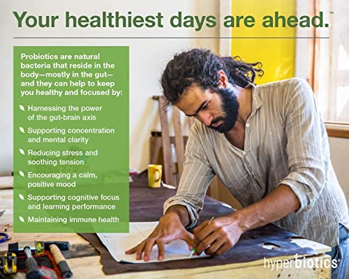 Hyperbiotics Pro Mood, Gut-Brain | Vegan Probiotics For Women, Men, Adults | Time Released Tablets | 1 Per Day | 60 Count #TOP5