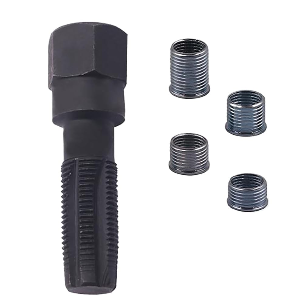 Kit di Riparazione Filettatura Candela 14mm M14 X 1,25 Compatibile con Testate cilindri automobilistiche