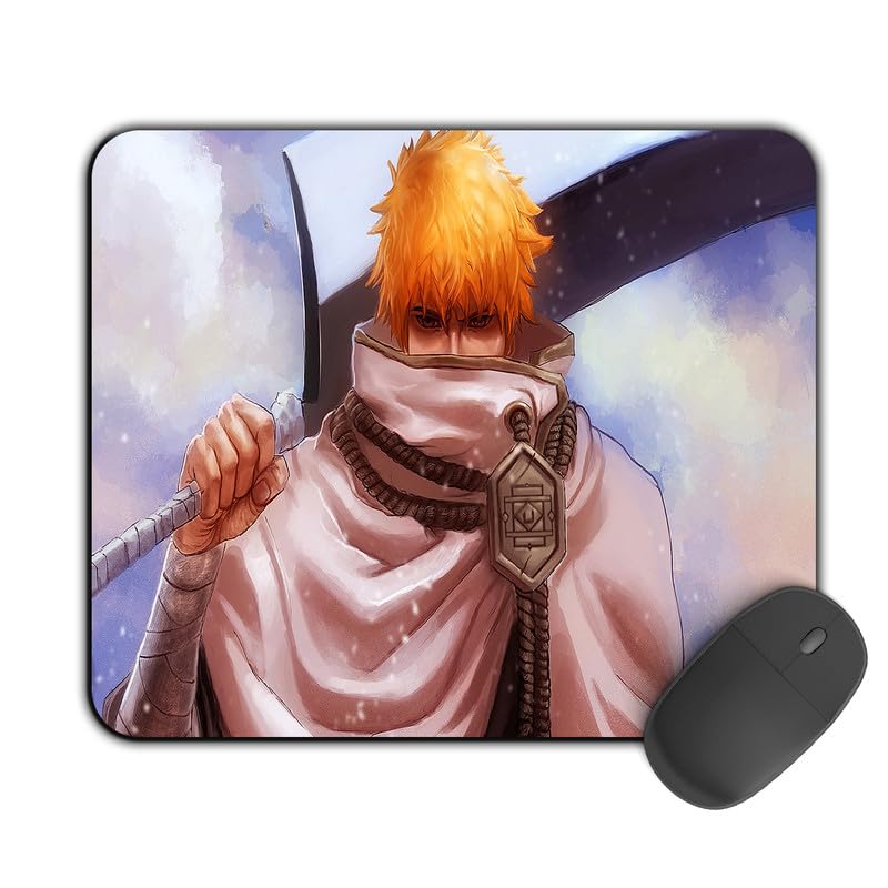 Image of Printed Designer Mouse Pad Ichigo Art 3 (200MM X 240 X 3MM) Enhance Gaming and Work Performance Comfortable and Precise Non-Slip Water Proof Bleach Mouse Pad.