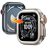 PACKAGE INCLUANT: Emballage comprenant 1* métal cover sans film protecteur d'écran pour Apple Watch Série 9/8/7 45mm (avec outils d'installation et de retrait). La coque arrière présente un design perforé qui n'affecte pas le chargement, vous n'avez donc pas besoin de retirer le boîtier de la montre pour recharger. Boîtiers ergonomique et convivial, technologie de coussin d'air pour protéger toutes les zones de votre iWatch 45. Convient à tout le monde et à toutes les occasions.