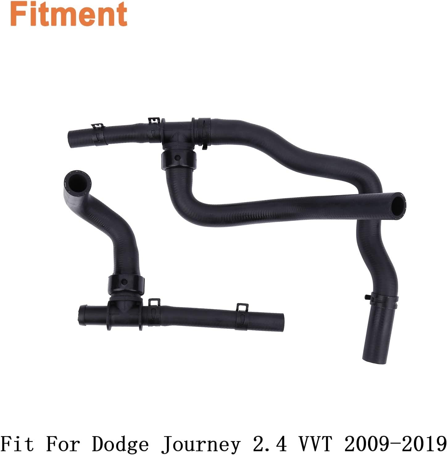 Heater Hose Set With TEE For Return.Replaces Part # 5058437AK,05058437AD, 05058437AI, 05058437A.Fit For Dodge Journey 2.4 VVT 2009-2019.