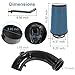 4 inch Cold Air Intake Kit Air Intake Pipe With Filter System Compatible with Dodge Ram 2500 3500 6.7L Cummins Diesel 2007.5-2012