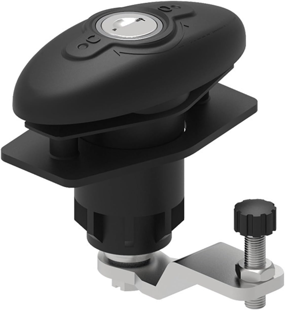 RV Lock for Trailer Cabin Door 40mm Steel and Nylon Handle Modified Yacht Tightening Key Unloack 1Pcs