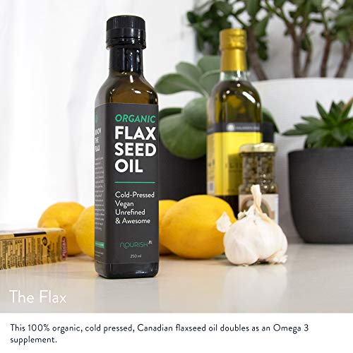Greater Goods Organic Flaxseed Oil 250Ml, Heart Healthy Omega 3, Cold-Pressed Flax Seeds, Vegan, Unrefined, Keto & Paleo Friendly, Multiple Use Capabilities #TOP1