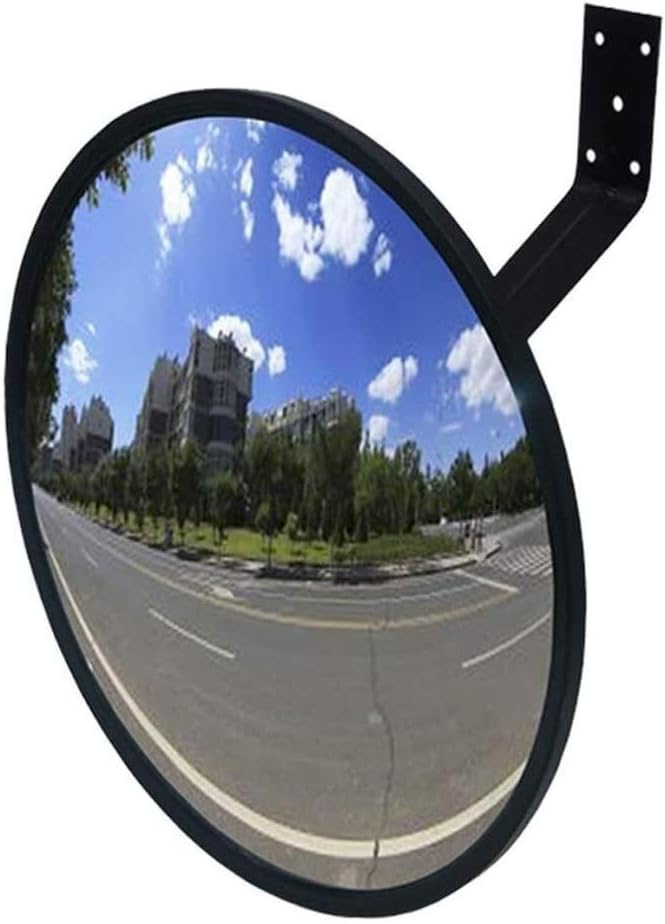 Convex with Wide Angle Safety Mirror Road Wide Angle Indoor and Outdoor Round Plastic Border Supermarket Anti-Theft Mirror Curved Safety Mirrors