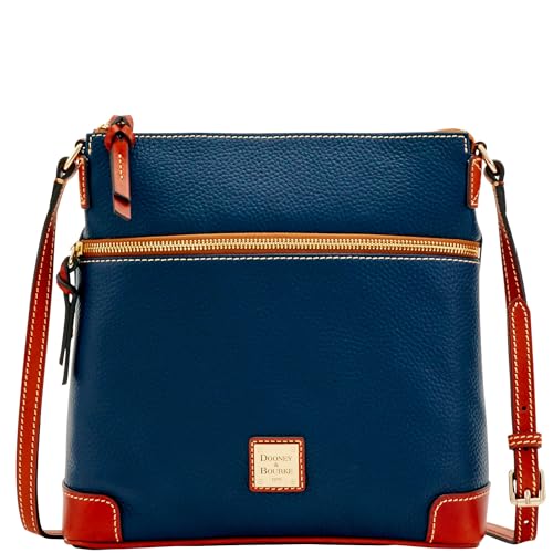 Dooney & Bourke Women's Crossbody in Pebble Grain Leather, Large Handbag with Adjustable Shoulder Strap
