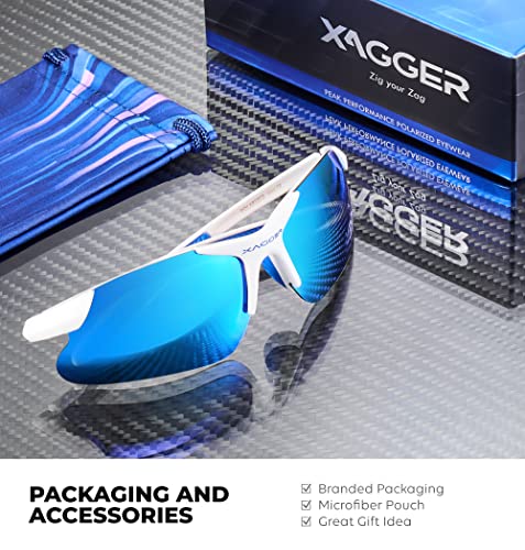 Xagger Youth Polarized Sports Sunglasses For Boys Girls Age 8-14 Kids Teens Lightweight Baseball Softball Cycling Running Glasses #TOP4