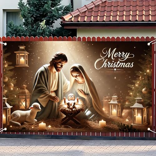Image of Birthday Banner 71x43 Inch Warm Candle Light Family Gathering Scene Golden Glow Holiday Birthday Backdrop for Indoor Party Celebration Photo Area Decoration Home Event Festive Display