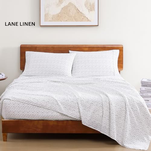 Lane Linen 100% Organic Cotton Double Bed Sheets – 4 Piece Full Sheets Set, Ultra-Soft & Breathable, Deep Pocket Fits 15” Mattress, Comfortable & Durable Bedding – Haze Grey by LANE LINEN - Image 2