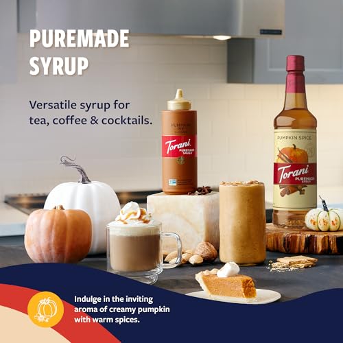 Torani Puremade Syrup, Pumpkin Spice Flavoring for Drinks, Pump Included, 25.4 Fl Oz - image 4