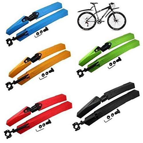 Garde-Boue de vélo, Garde-Boue de vélo électrique, Ensemble de 2 Garde-Boue de vélo de Montagne, Garde-Boue de vélo pour Garde-Boue Avant et arrière de vélo (Vert)