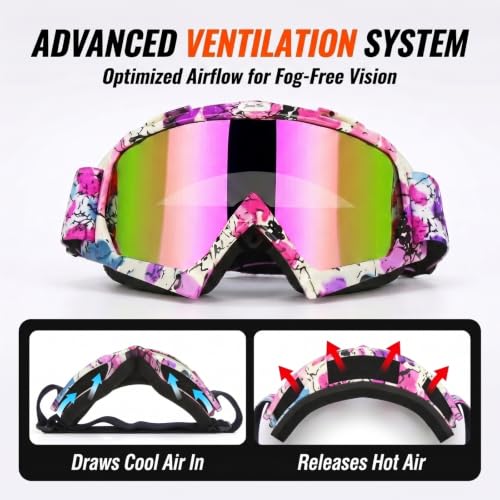 JAMIEWIN Dirt Bike Goggles