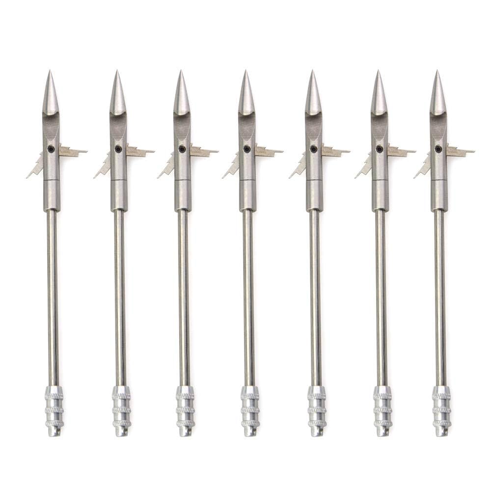 Amazon.co.jp: Pack of 6 Dart Arrows Fishing Arrows 2 Blades
