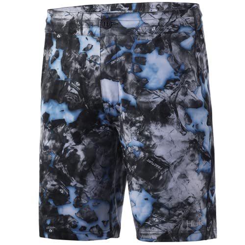 Huk Mens Pursuit Boardshort | Quick-Drying Fishing & Swimming Board Shorts, Stone Shore - Mossy Oak Lightning, 36 Us #TOP21