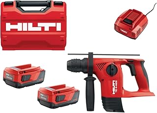 Hilti NEW 2422140 Kit Martelo Perfurador TE 4-A22 + 2 Baterias B 22/4.0 + Carregador C 4/36-350 (Perfuração, aparafusamento e perfuração. Com percussão. Peso: 3,3 kg. Com estojo)