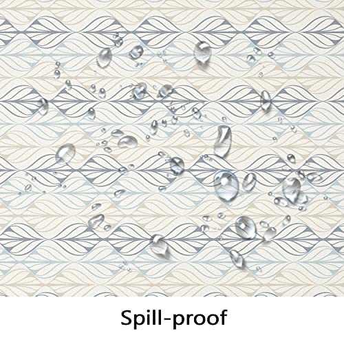 Bnejvif Oval Tablecloth, Modern Geometric Oval Tablecloth, Striped Tablecloth Indoor/Outdoor Waterproof Wrinkle Free Durable Oval Tablecloth For Oval Tables 60 X 84 Inch #TOP4