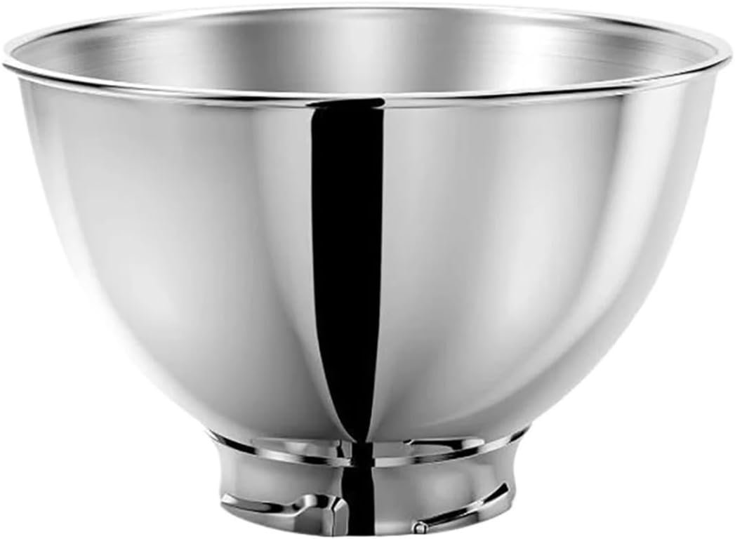 blender parts & accessories, 3-Quart Stainless Steel Bowl,Compatible For KitchenAid Tilt-Head 4.5qt Stand Mixers ，Not Compatible With 3.5QT,for replacement