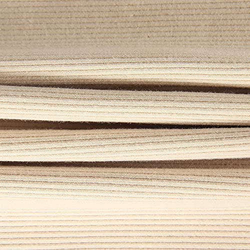 Artfish Women's Sleeveless Tank Top Form Fitting Scoop Neck Ribbed Knit Basic Oatmeal Color Cami Tight Fitted Beige Tan S #TOP6