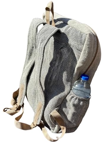 Gurkha Backpack Handmade Unique design Himalayan Hemp 17 IN Large Hippie, Festival, Hiking & Tablet Backpack - Handmade in Mt. Everest Country Nepal3