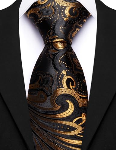 Image of Barry.Wang Men's Suit Vest Tie Bowtie Set Formal Silk Paisley Waistcoat Hanky Cufflinks Lapel Pin Set Wedding Party 7PCS