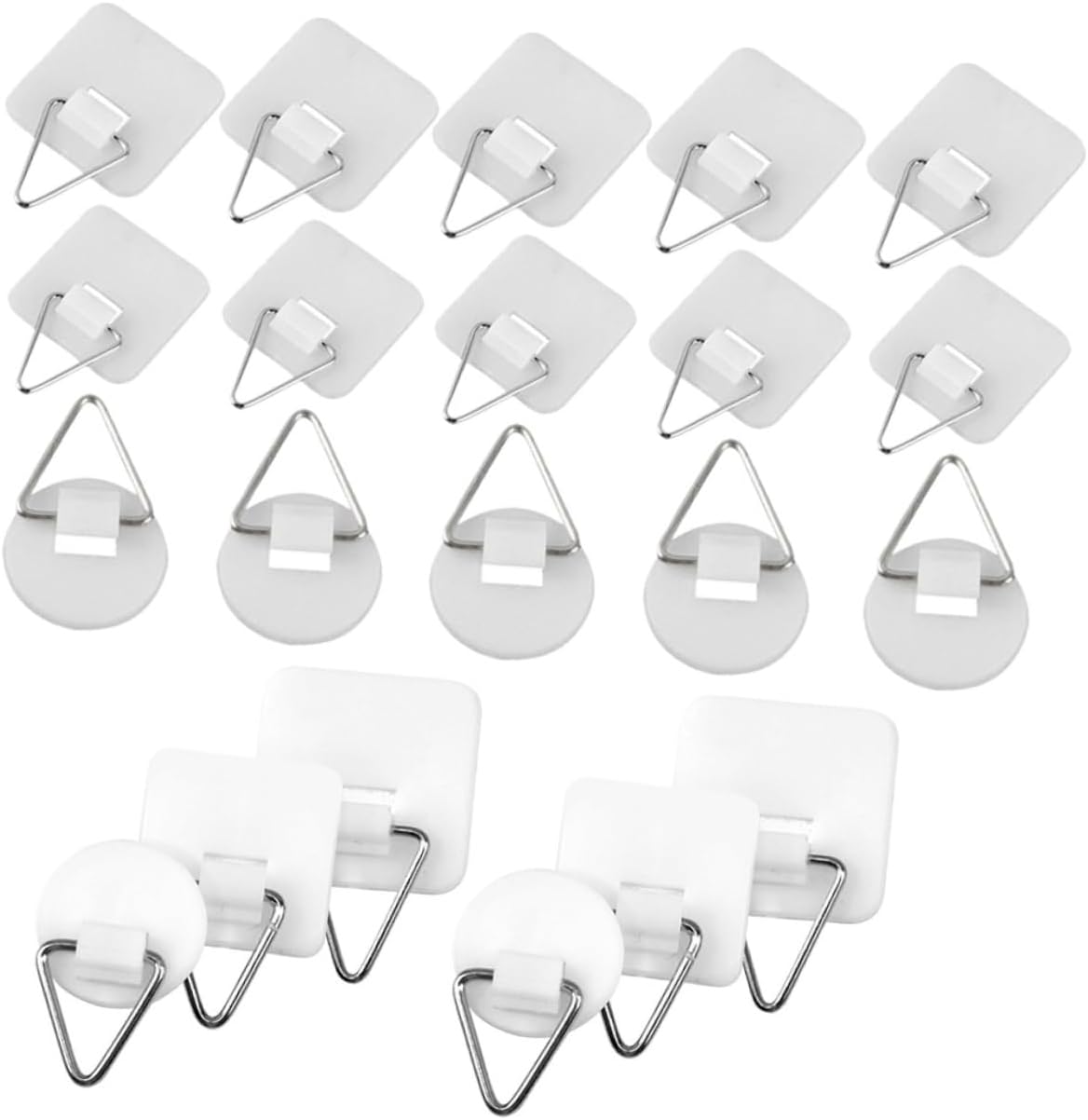 60 Piece Adhesive Wall Hangers for Ceramic Plates and Frames