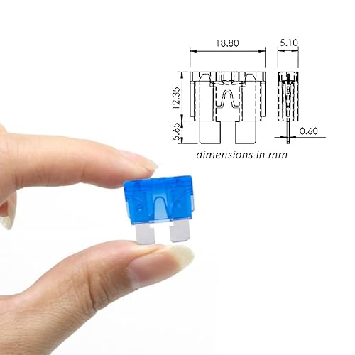 Miniatura 4 de MGI SpeedWare Surtido de fusibles de hoja de 60 piezas, 5A 10A 15A 20A 30A 40A, ATOATC 12vDC Protección automotriz (sin indicador LED)