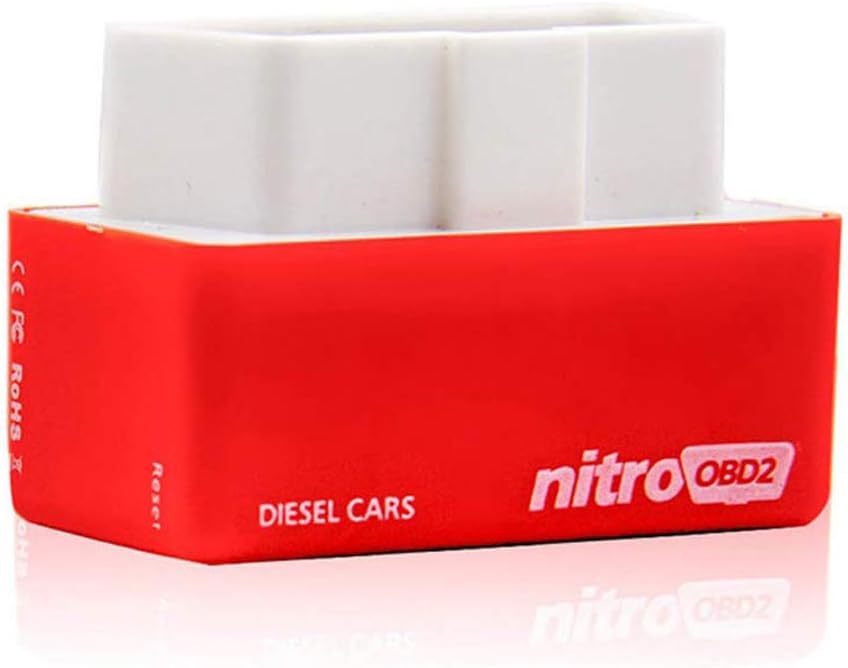 Bosmutus OBD2 Diesel Chip Tuning Box,Provide 35% More BHP 25% More Torque for Your Diesel Car and Trucker, Plug & Drive OBD II Performance Tuning Chip Adaptor