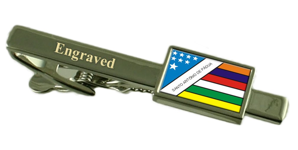 Santo Antonio de Padua pisacorbatas de Río de Janeiro, clip de corbata con bandera 5