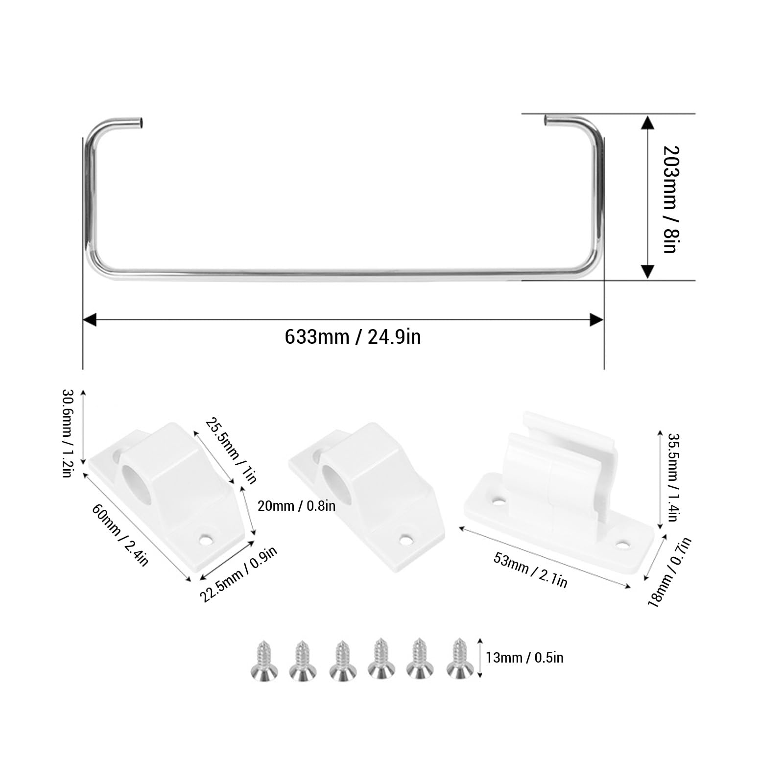 Ausla Barra para Ropa para Vehículos Recreativos, Barra para Secar Ropa Portátil de Acero Inoxidable, Plegable y Resistente para Autocaravanas y Remolques