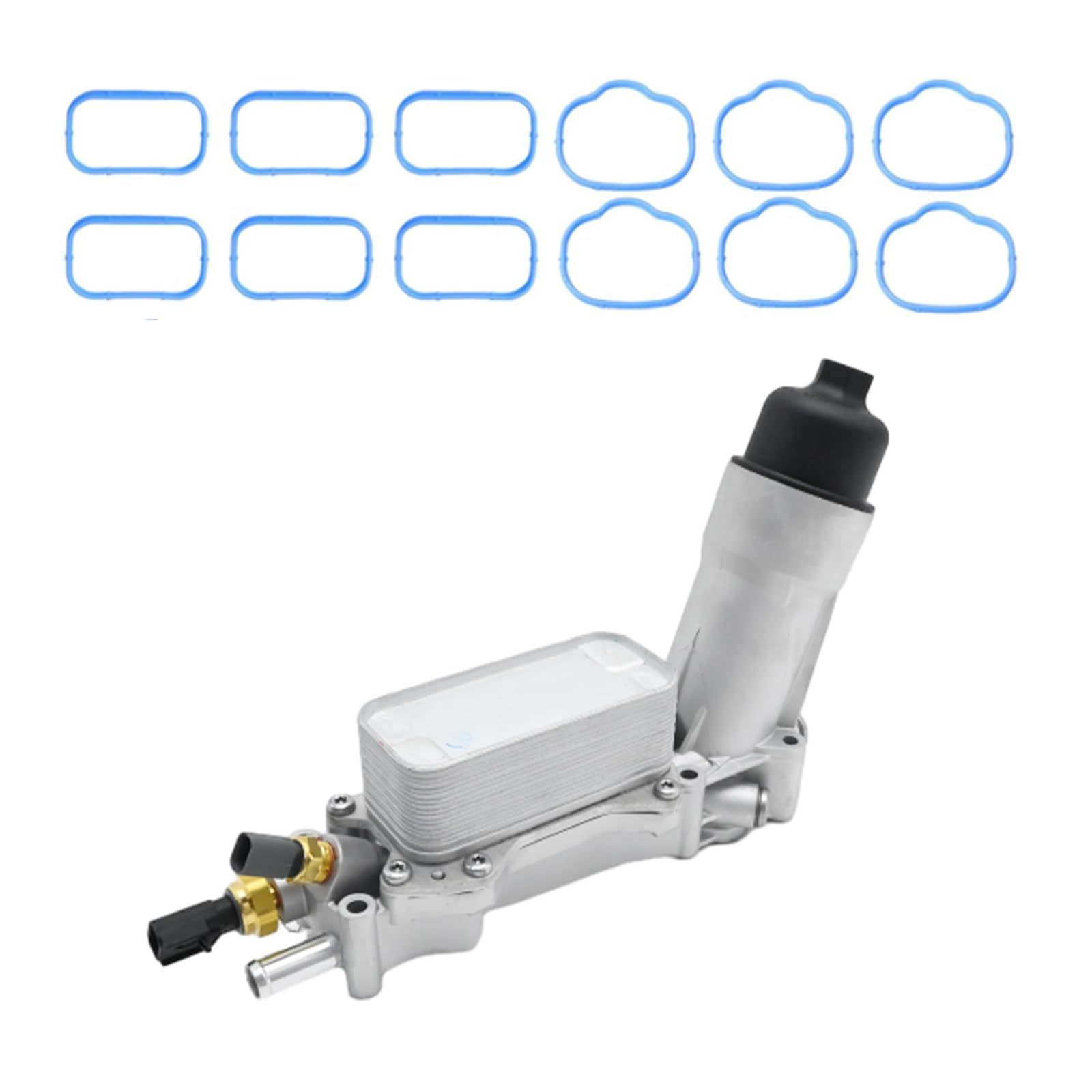Boîtier De Filtre à Huile Avec Refroidisseur - Compatible Modèles 2011-2016, Bouchon Aluminium Argenté