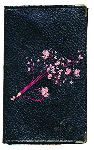 Syl'laCrayon Etui Cuir Porte Carte Grise papiers Voiture permis de Conduire Noir pour Femme