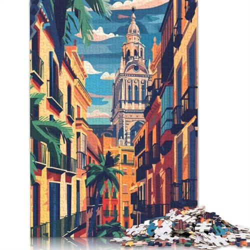 Rompecabezas Valencia para Adultos 1000 Piezas Rompecabezas para Adolescentes Regalos para Adultos Adolescentes Hombre Mujer Regalo 38x26cm/1000 Piezas