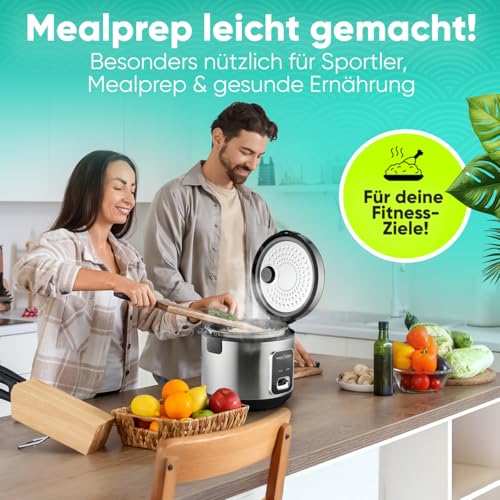 Rice Cooker antiadhésif ProfiCook grande capacité 3kg pour cuisson rapide