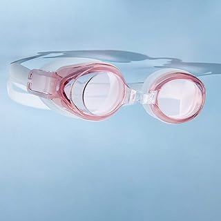 ROER Swimming Sport Equipment Goggles Corrective Myopic No Leaking Anti-Fog for Shortsighted Man Woman Adult (-5.0, Pink)