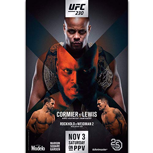 DPFRY Canvas Painting Cormier Vs Lewis Mma Fight Event Ufc Boxing Battle Art Poster Home Decor 40Cmx60Cm Without Frame