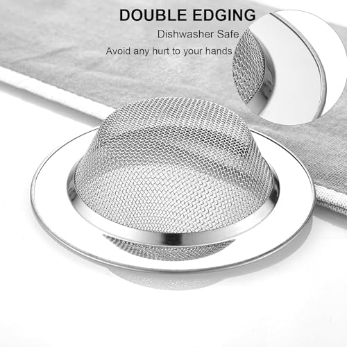 2 coladores para fregadero de cocina acero inoxidable 4.5" miniatura 2