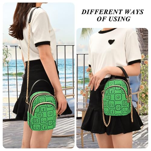 Image of MCHIVER Golf Crossbody Bag for Women Cell Phone Purse Wallet with Removable Chain Shoulder Handbag