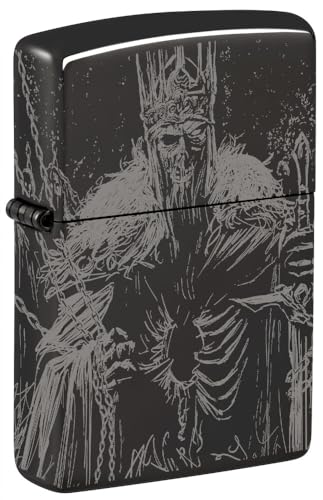 Encendedor de Bolsillo Zippo Skull King Black miniatura 1