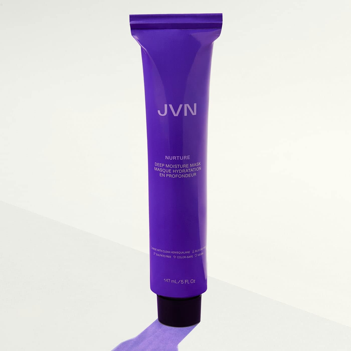 JVN Nurture Deep Moisture Mask, Hydrating Hair Mask Conditioning Treatment, Reduces Frizz & Adds Nourishment, All Hair Types, Sulfate Free (5 Fl Oz) - Image 7