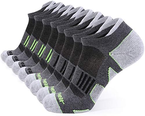 EnerWear 8P Unisex Arch Support Athletic Running Low Cut Sport Socks
