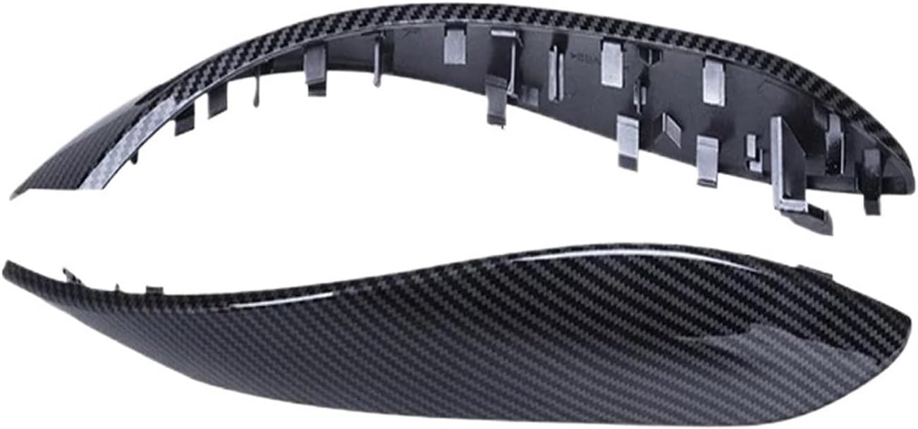 Grab Handles Car Door Inner Handle Fit for BMW F30 F80 F31 F32 F33 F34 F35 F36 3 4 Series Carbon Fiber Pattern Color Interior Handle Cover Replace Universal(Cover 2 pcs)