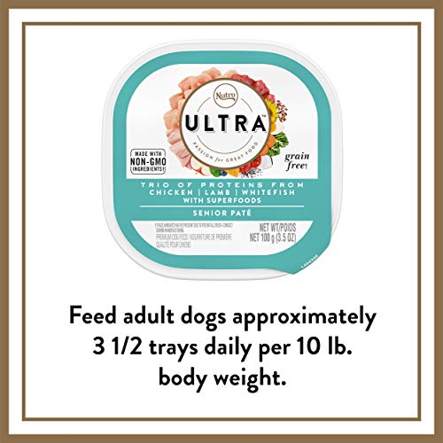 NUTRO ULTRA Senior Grain Free Soft Wet Dog Food, Trio of Proteins