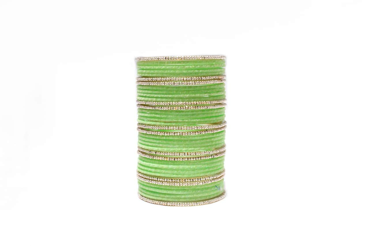 Globe Bangles Pista Green Velvet Glass with 12 Golden set of 36 bangles for Womens Pack of 24 (B08G5DRF1G) Amazon Price History, Amazon Price Tracker