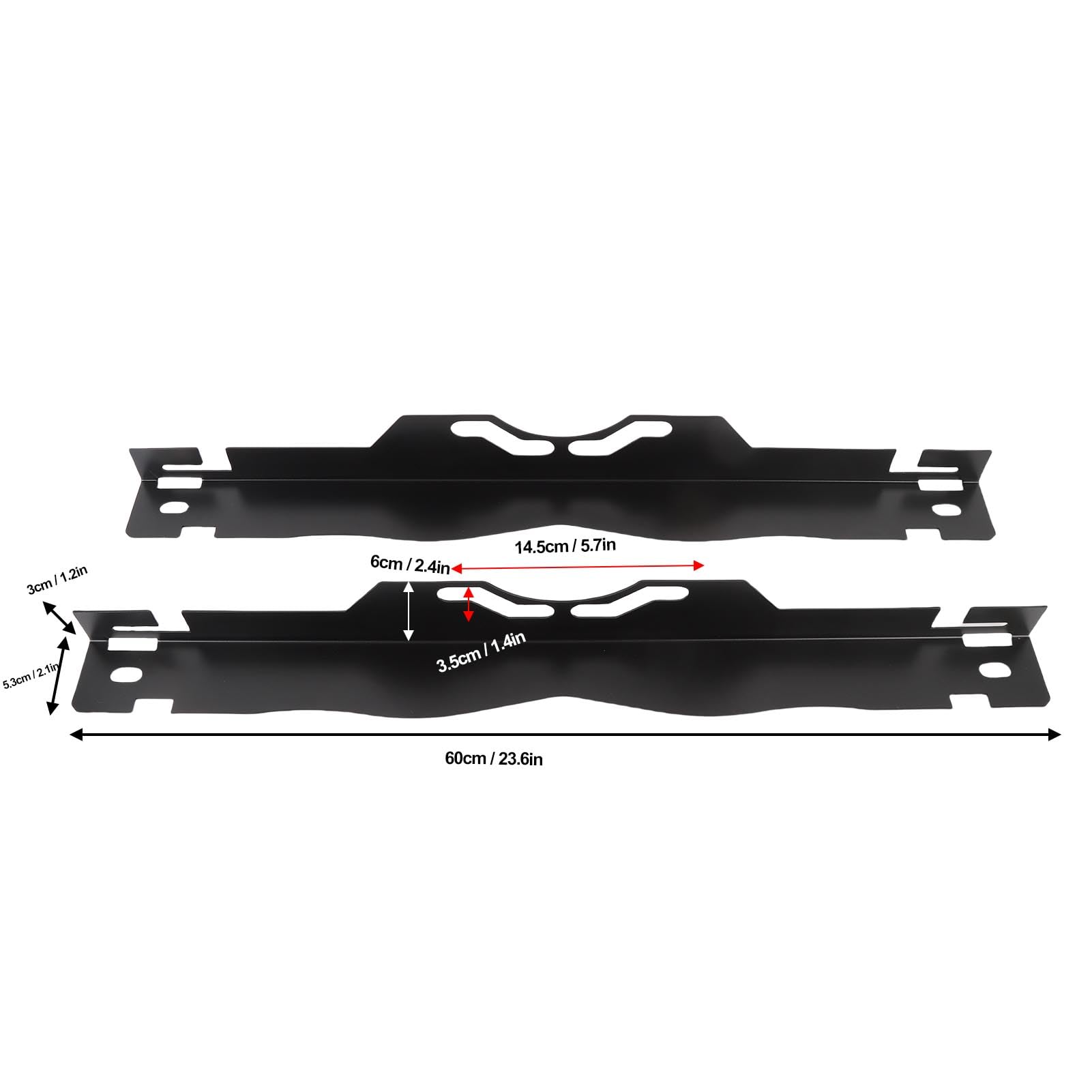Herramienta de Alineación de Ruedas, Placa de Medición de Convergencia en Acero Aleado con Ranuras de Seguridad, Kit Universal para Alineación Preciso (Incluye 2 Placas + 4