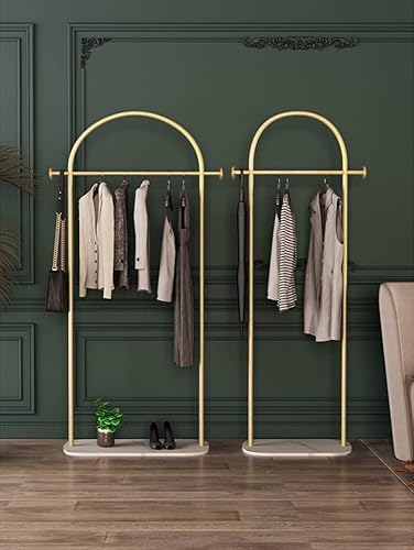 Miniatura 8 de Perchero de Ropa Dorado, Perchero de Ropa Moderno con Base de Mármol, Percheros de Abrigos Resistentes Independientes para Boutiques, Puede Colgar