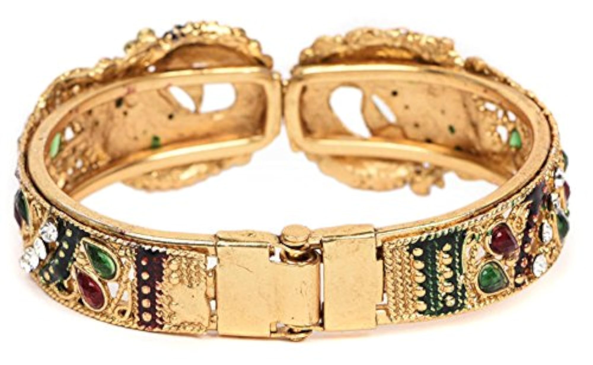 Traditional Kundan Peacock Bangle for Women